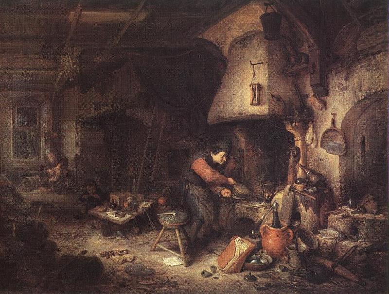 Alchemist agg, OSTADE, Adriaen Jansz. van